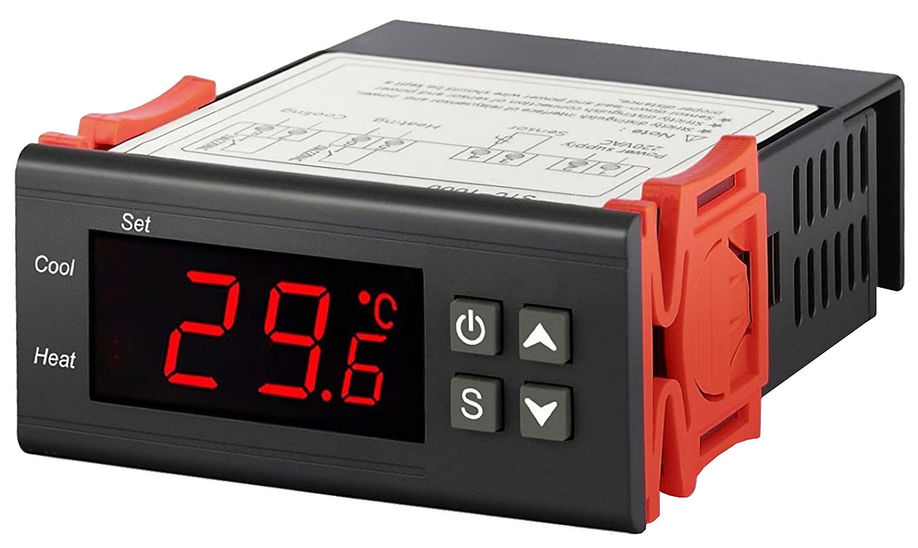 Digitaler Temperaturregler, 12 V, 24 V, hochpräzises Temperaturregelmodul,  automatische Schalttafel für Kühlung und Heizung
