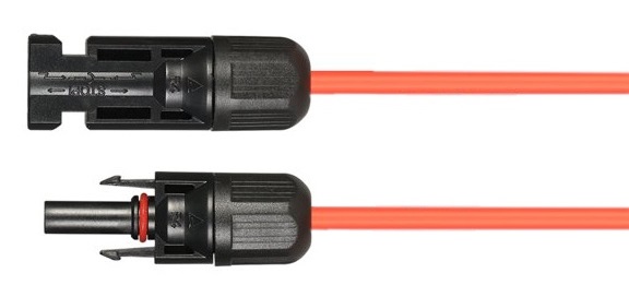 Solarkabel Verlängerungskabel rot schwarz 4 6 mm² montierter